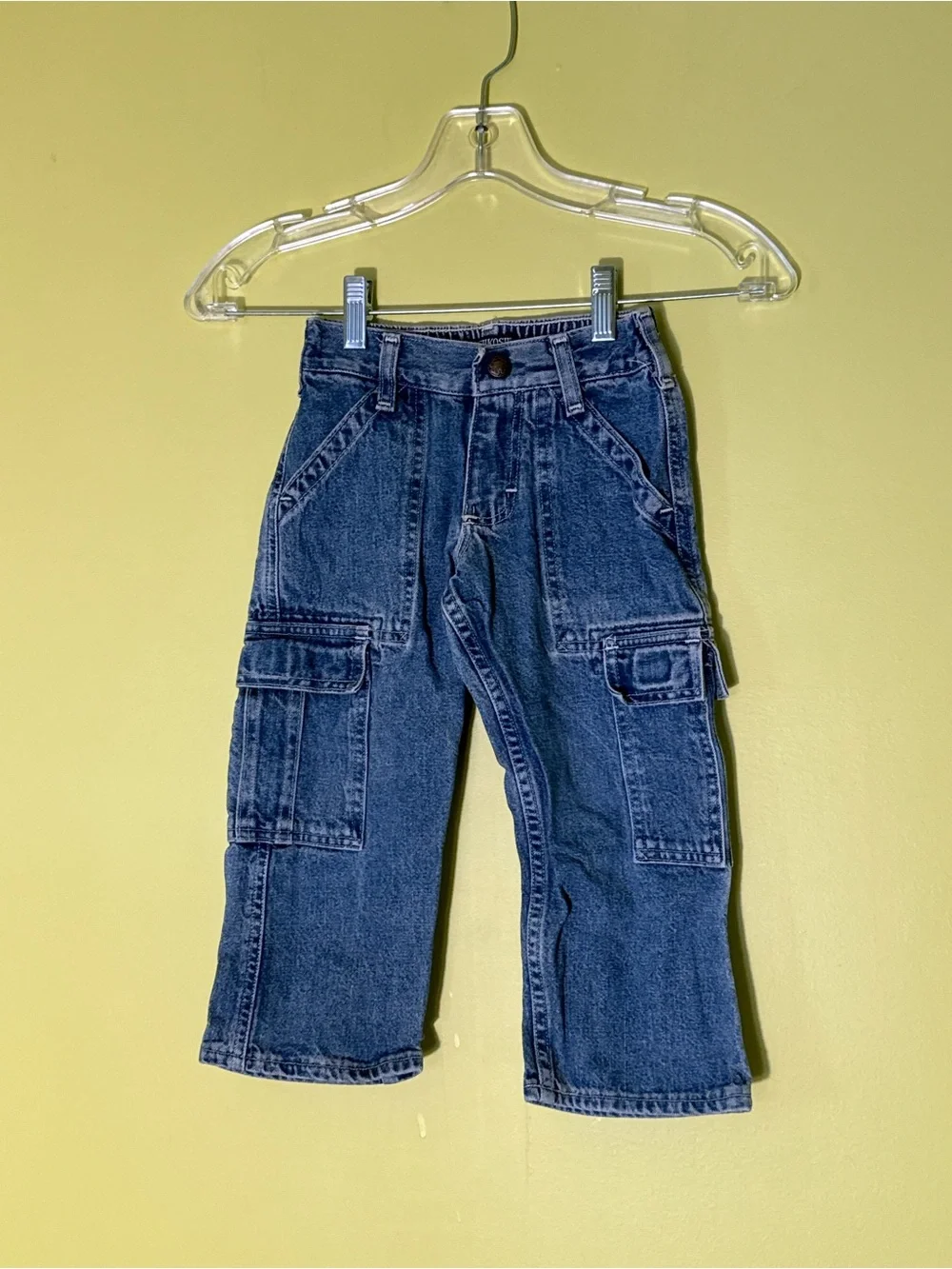 OshKosh B'gosh Dark Blue Kids Cargo Jeans